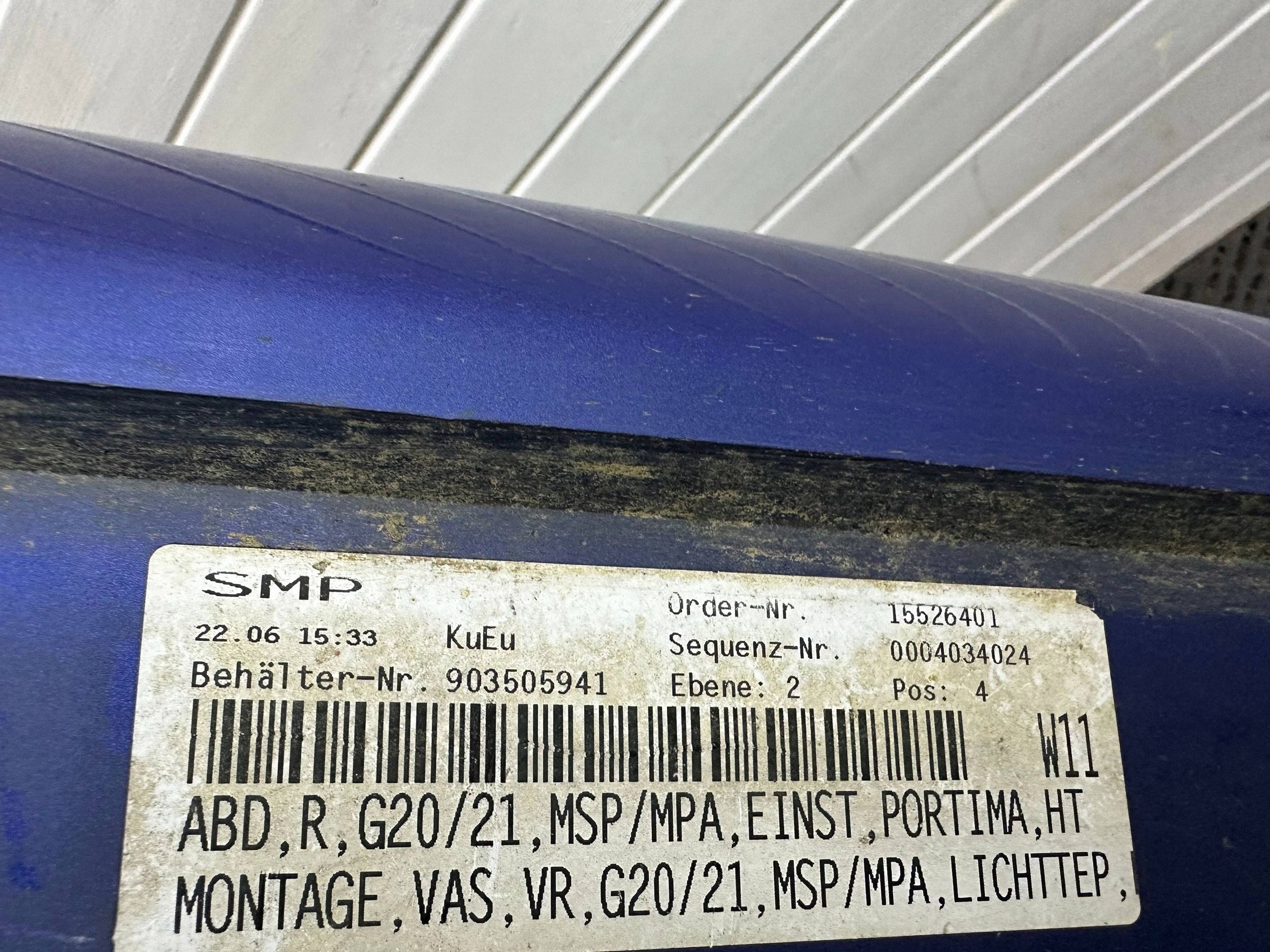cap threshold front side right BMW 3 G20 G21 M PAKIET