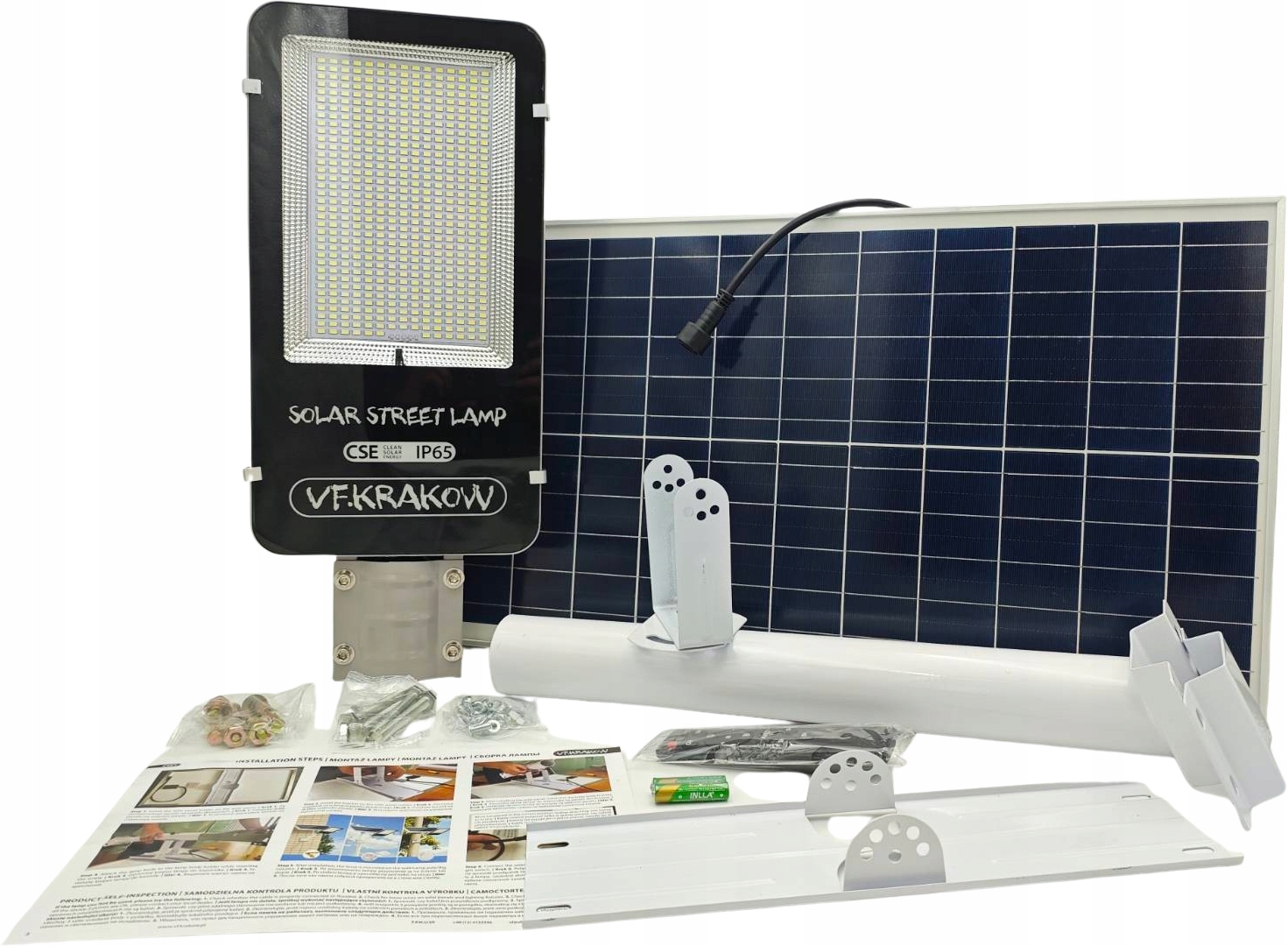 Uliczna Lampa Solarna Premium, Prawdziwe 400W, Porównaj Parametry