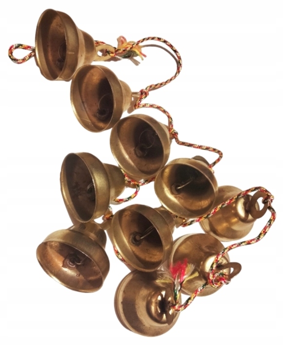 Dzwonki wietrzne INDIA 100cm na sznurku 10 x 5,5cm