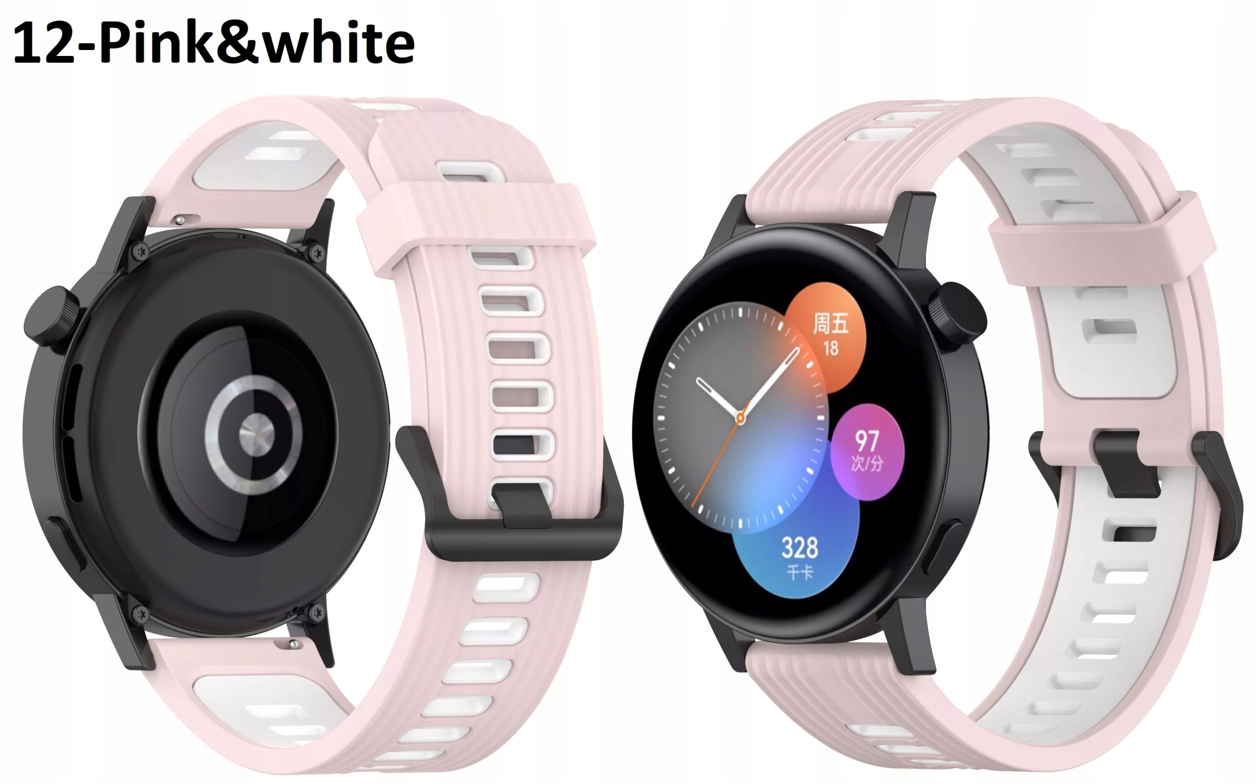 PASEK DO HUAWEI WATCH GT 2 3 PRO Ceramic 43mm/42mm Active Elegant 20mm EAN (GTIN) 6097119030008