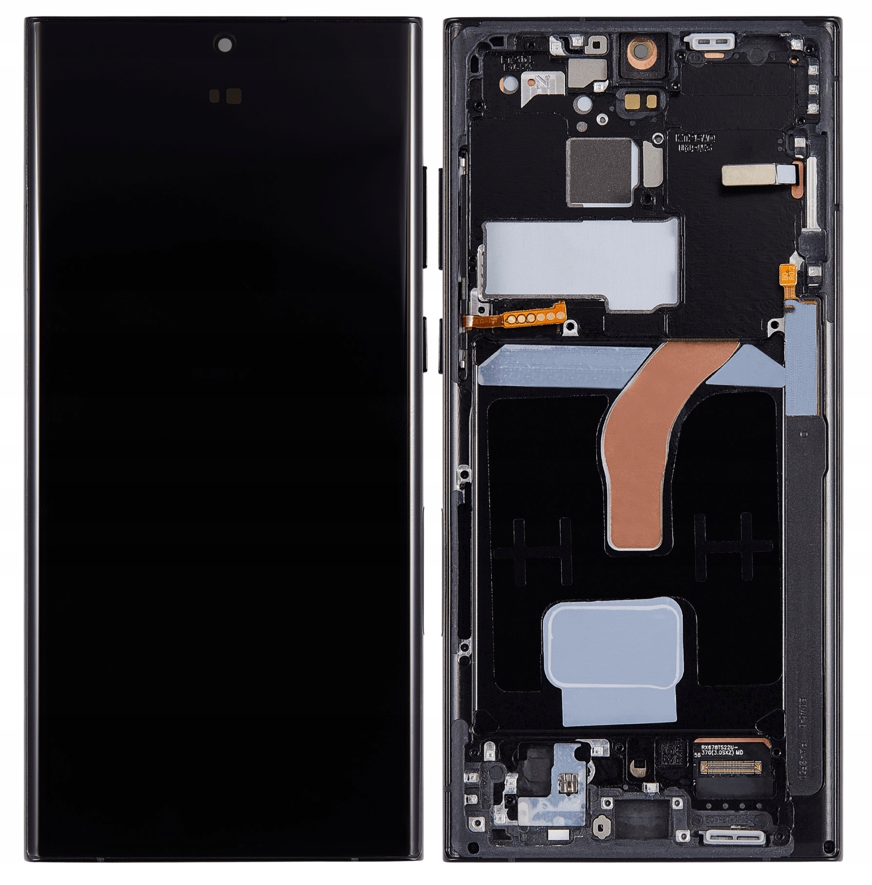 Hq Oled LCD displej s rámčekom pre Samsung Galaxy S22 Ultra (SM-S908) grafit