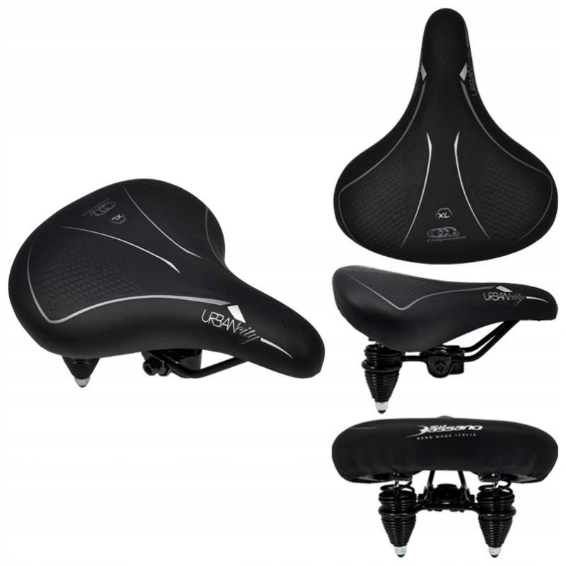 Selle Bassano włoskie siodełko rowerowe kanapa XL