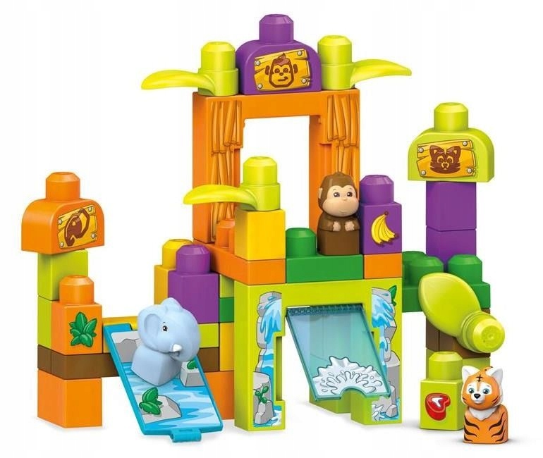Mega Bloks ПЕРВЫЕ Колодки Сафари, ЗООПАРК ЖИВОТНЫЕ