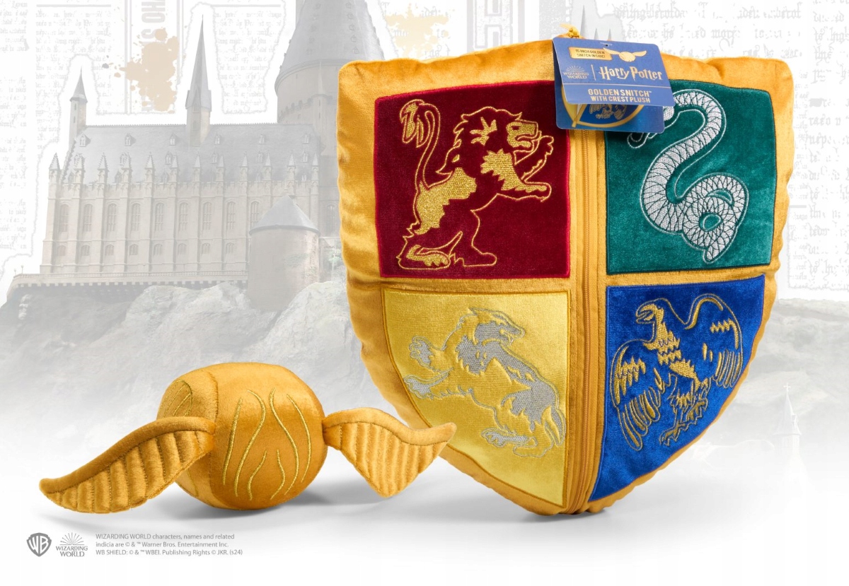 Noble Collection Harry Potter Znak Bradavic a Zlatonka Plu