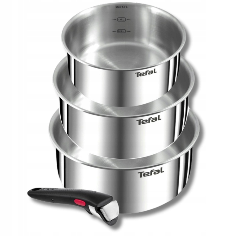 súprava hrncov na hrnce Tefal nerezová oceľ 16 18 20 cm Indukcia