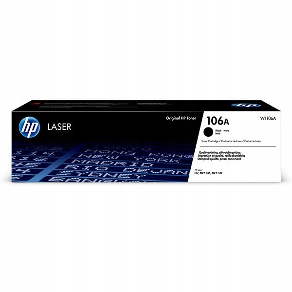 

Hp toner W1106A, black, 1000s, Hp 106A,