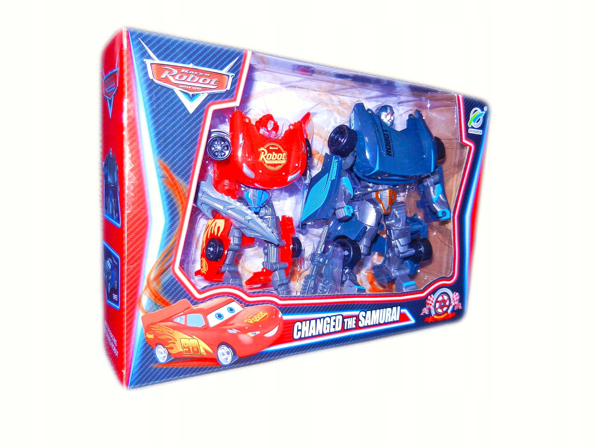 ZYGZAK auta SZTORM 2w1 transformujące ROBOTsamuraj AUTO