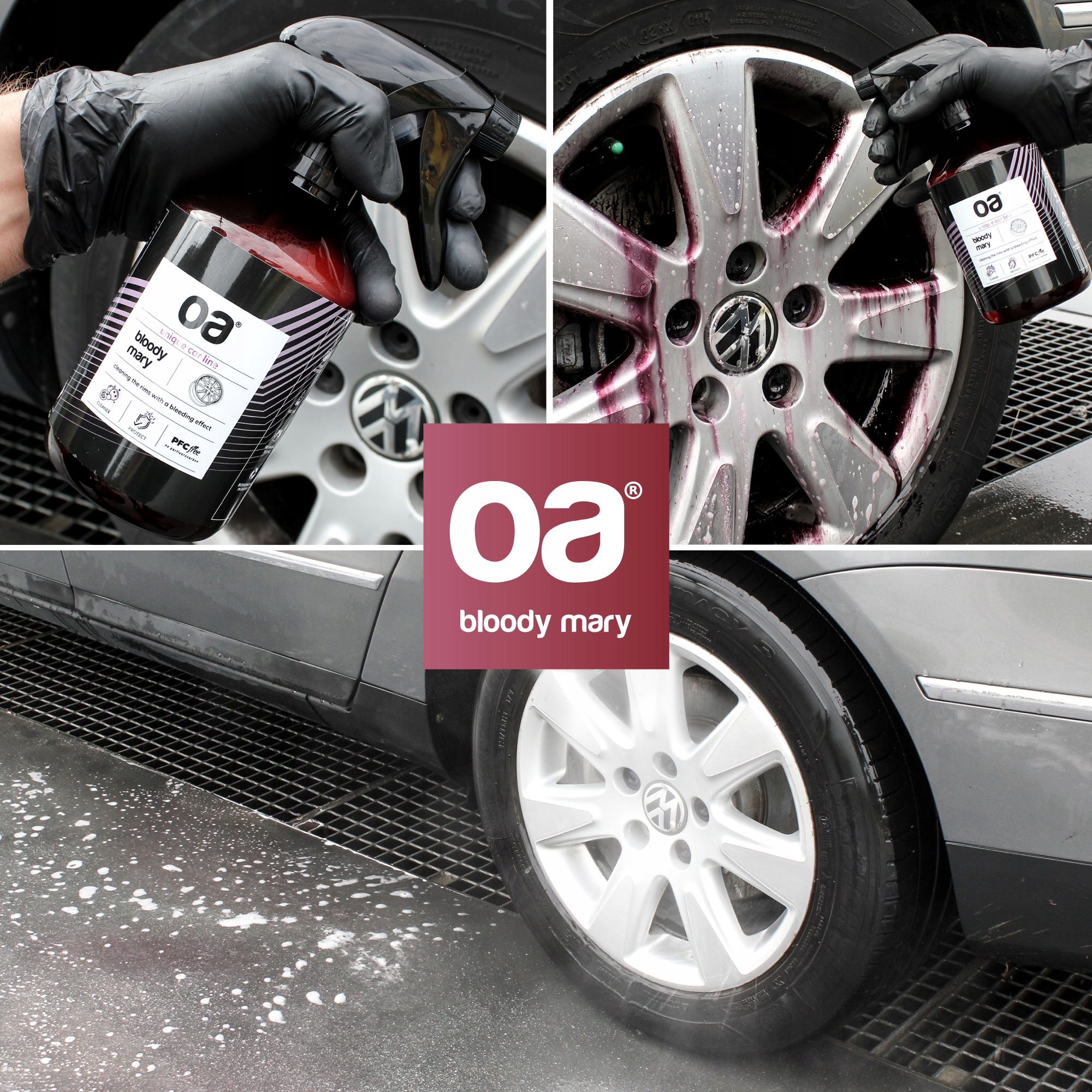 Środek żel do czyszczenia felg samochodowych EFEKT KRWAWEJ FELGI OA 250 ml Producent OA