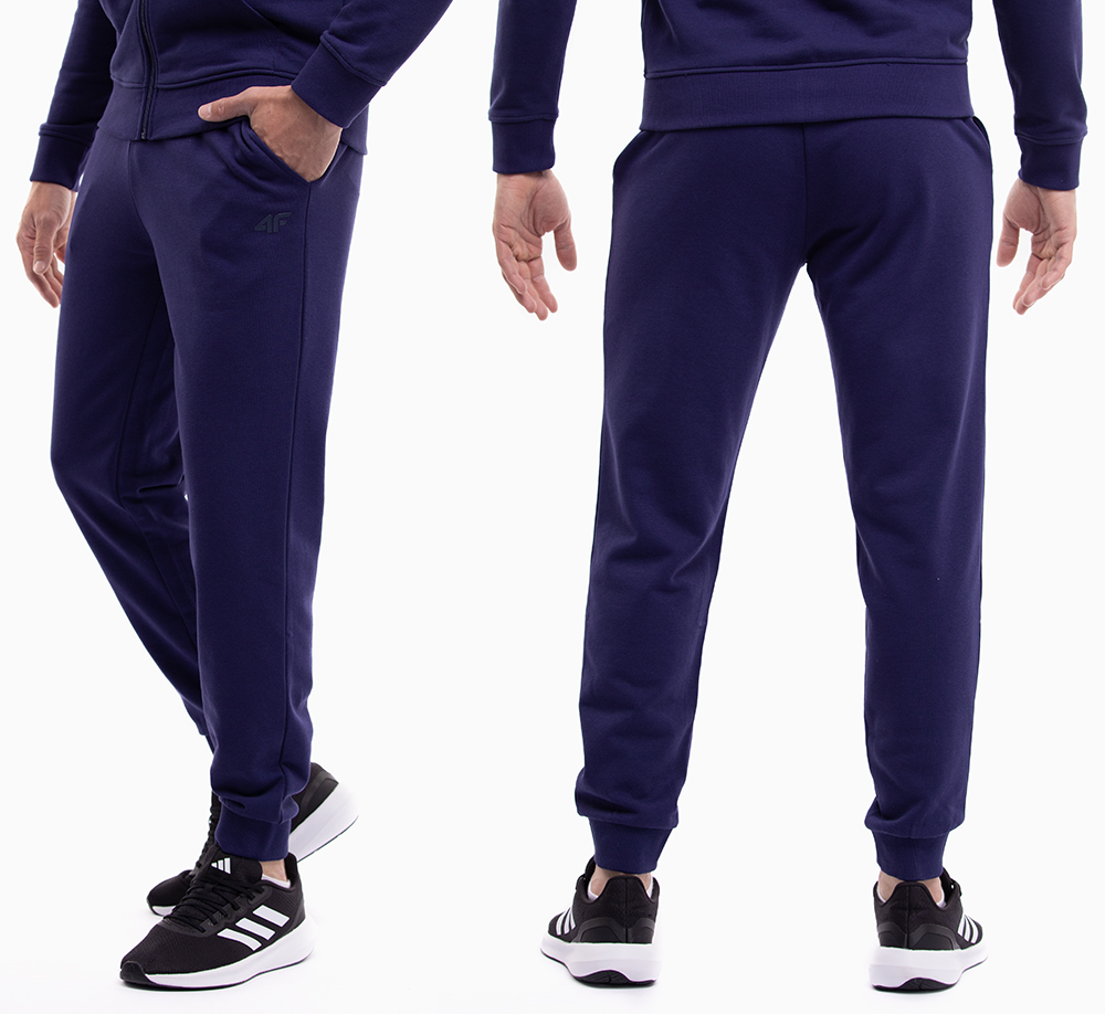 4F spodnie dresowe męskie sportowe joggery treningowe bawełniane roz. M