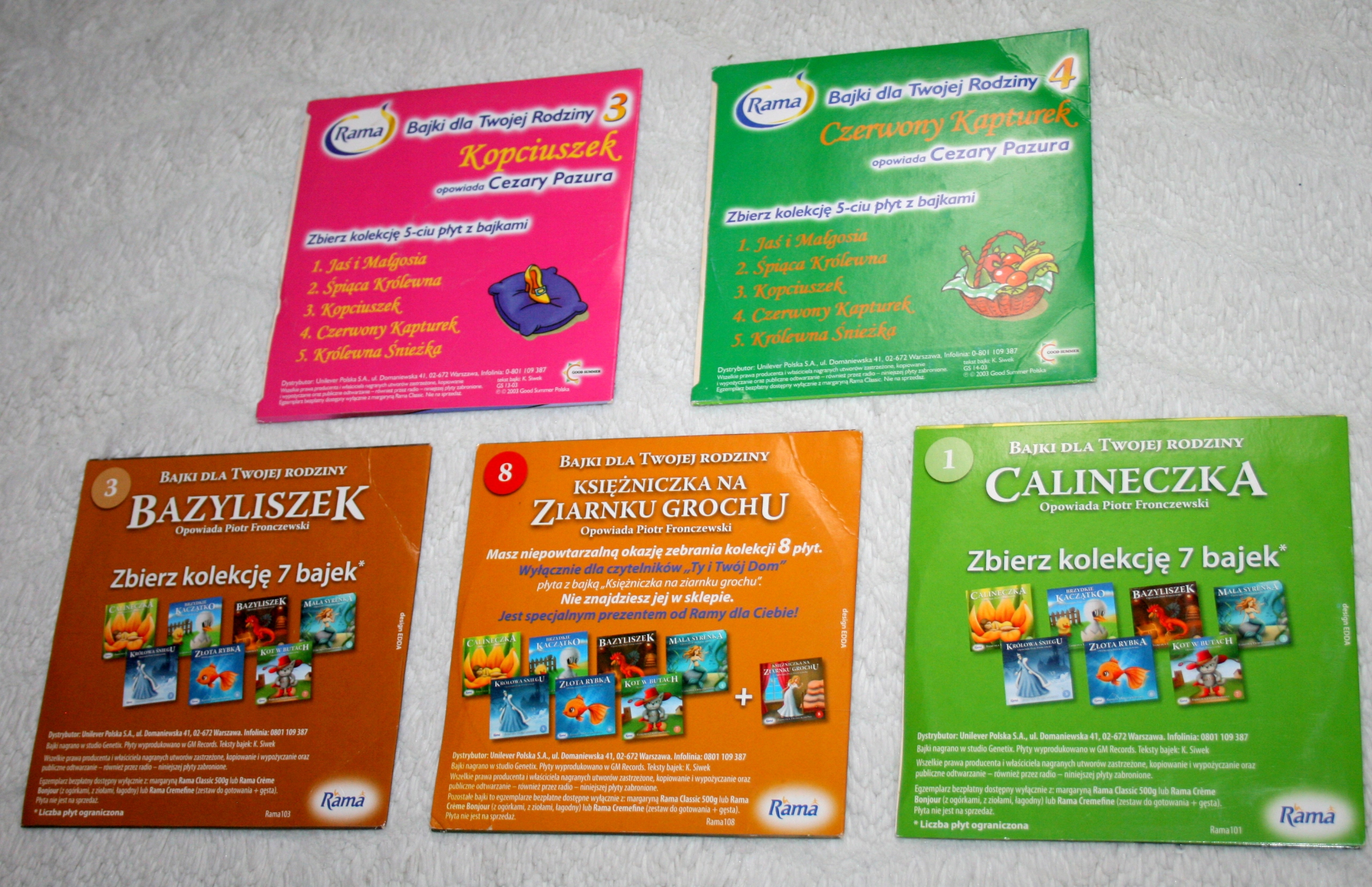 BAJKI DLA TWOJEJ RODZINY AUDIOBOOK 5 PŁYT CD Tytuł BAJKI DLA DZIECI