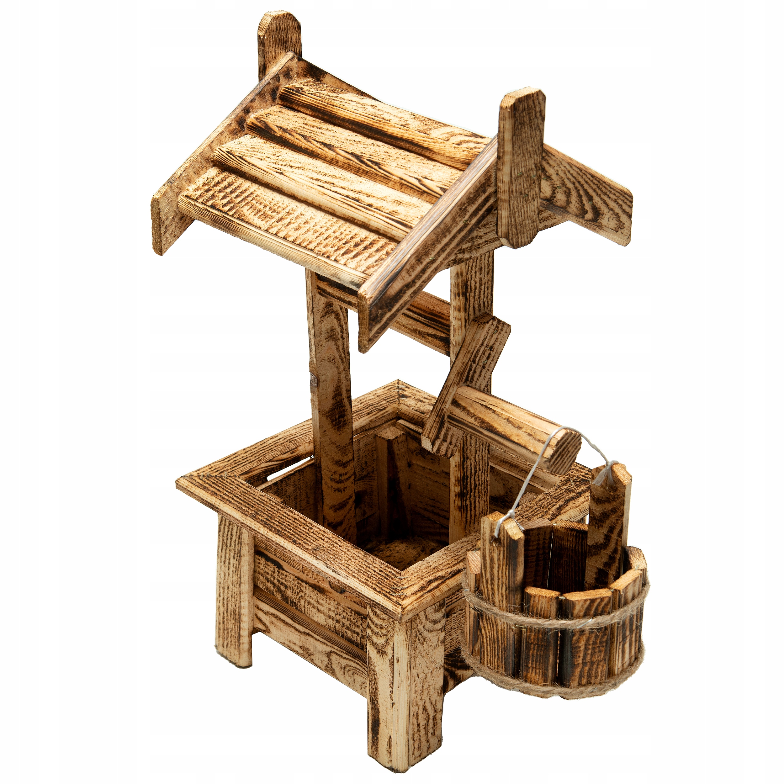 DREWNIANA DEKORACYJNA STUDNIA NA ROŚLINY I KWIATY Producent inna