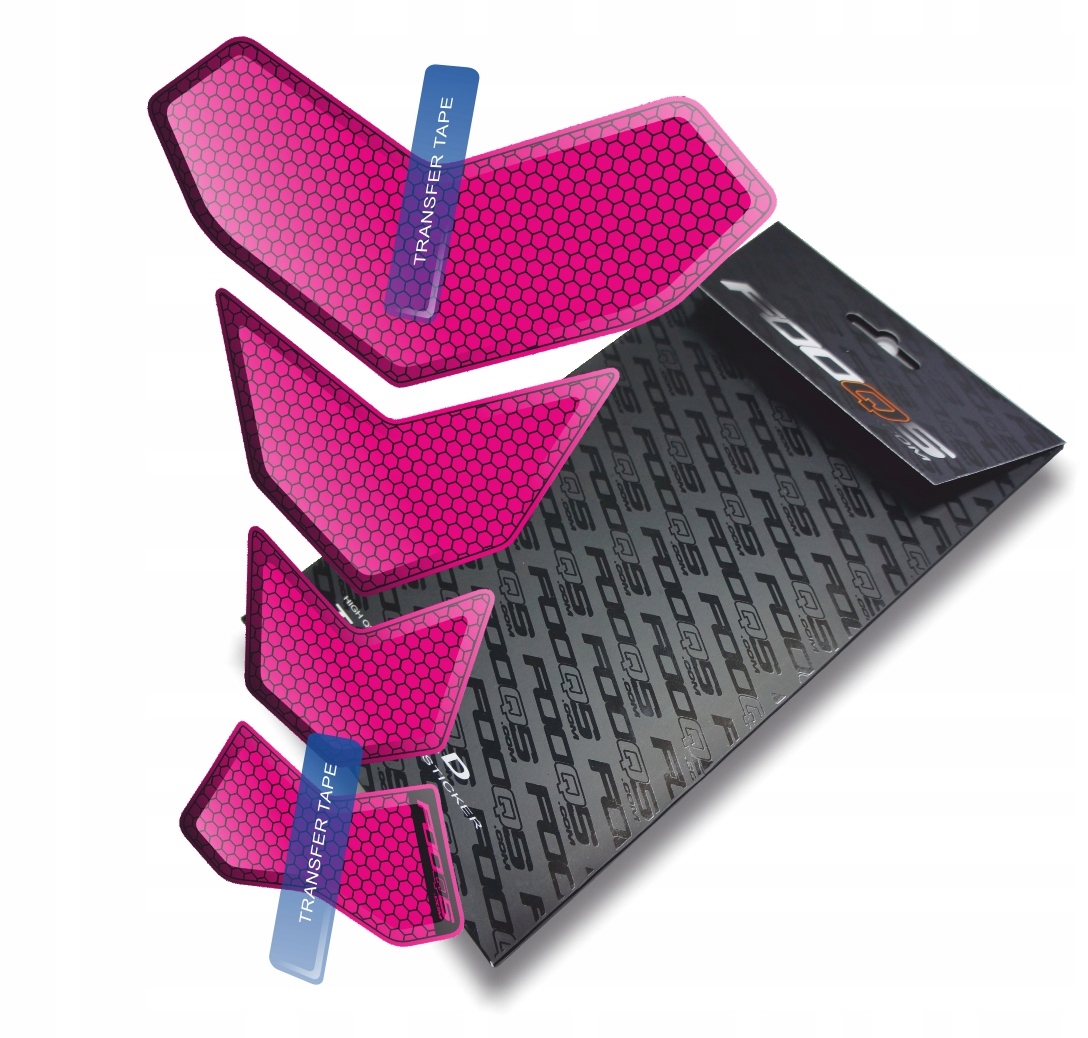 Tankpad od firmy Fooqs, univerzální fluorescenční nálepka na nádrž, růžová