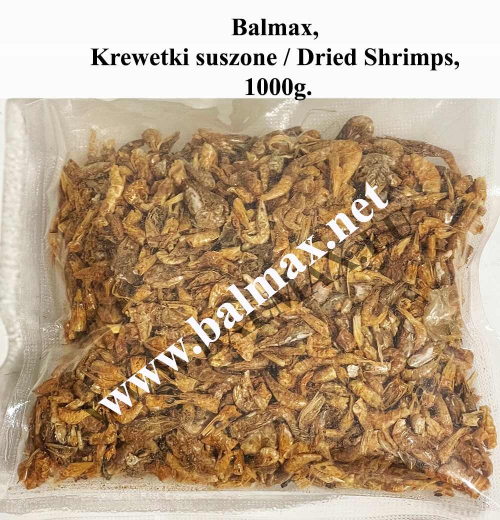 Levně Balmax, Sušené krevety, Dried Shrimps, Kreveta, krmivo pro plazy, 1kg