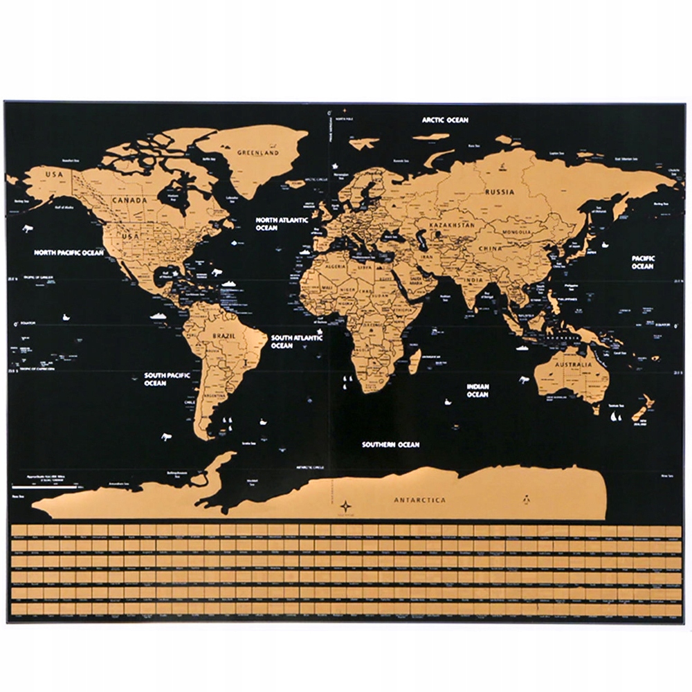 

Mapa świata do zdrapywania z flagami PLAKAT40x30cm