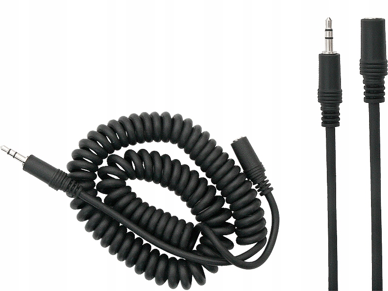 

Przedłużacz kabel mini jack 3,5mm 5m spiralka