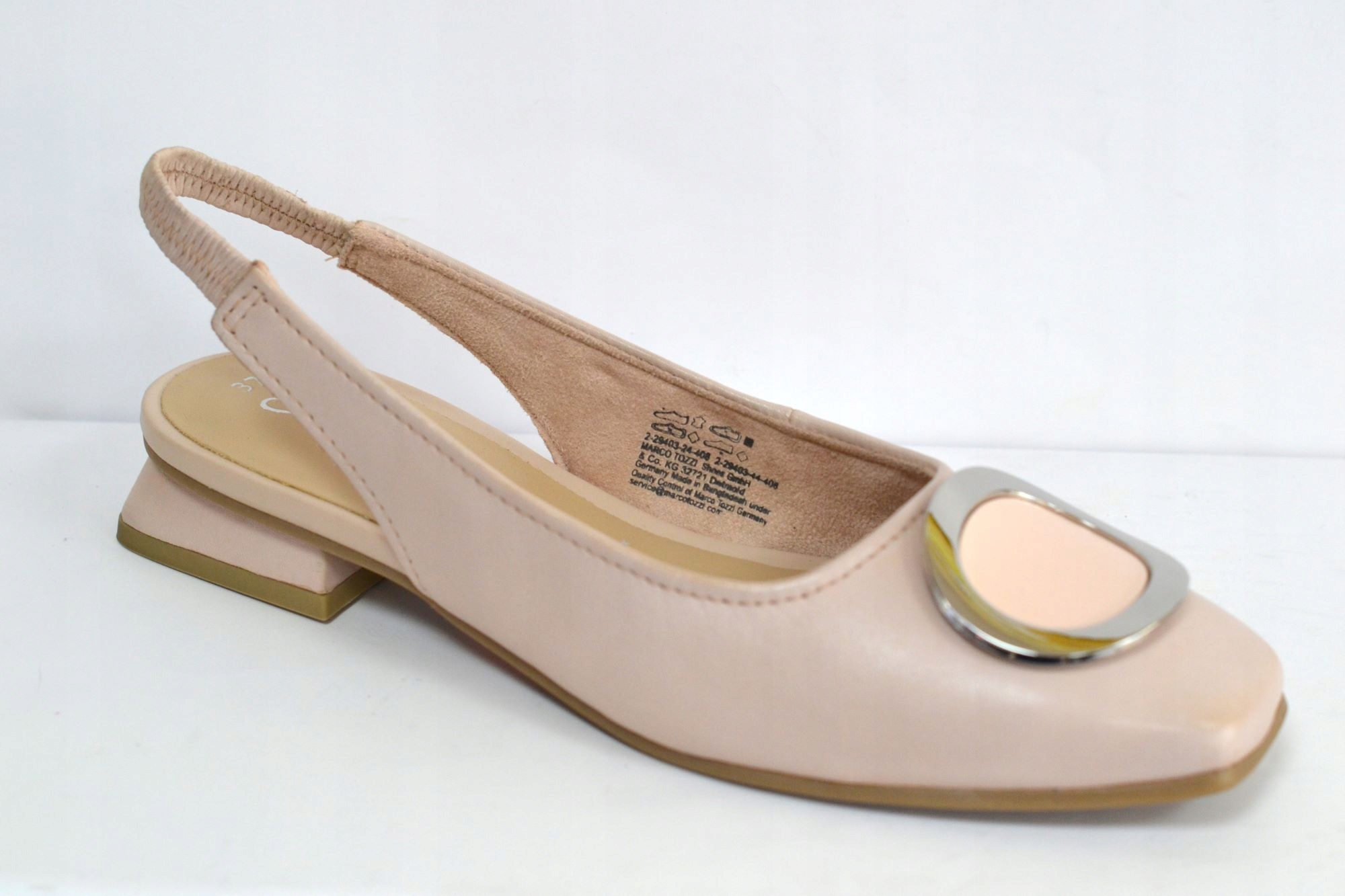 Marco Tozzi 29403-44 Baleríny Nude Bez Paty, Velikost Vel.