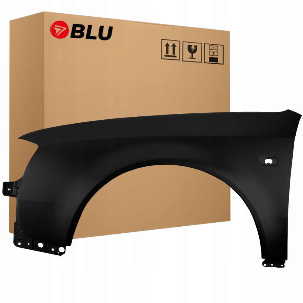 Blu Blatník Audi A6 C5 LY9B levý černý 97-01 přední BrillantSchwarz