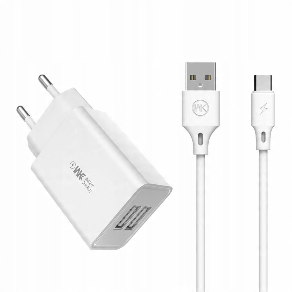 

Wk Design ładowarka sieciowa 2x Usb 2 A kabel Usb