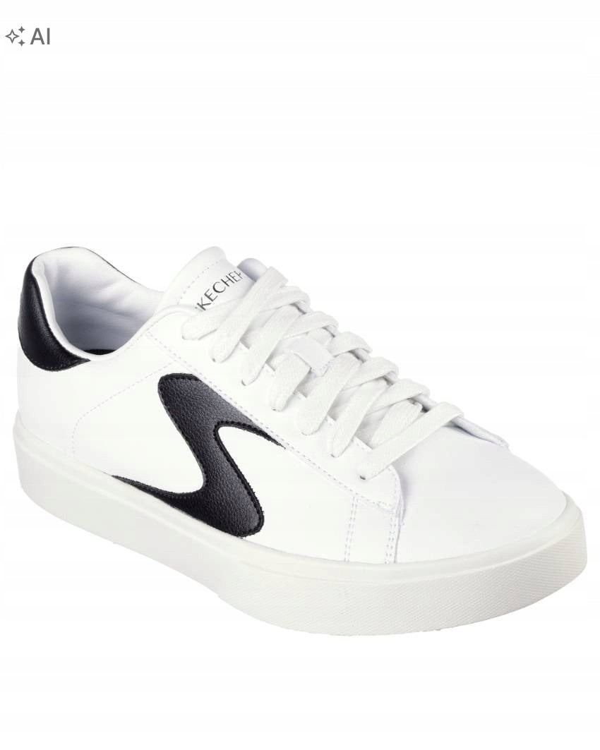Skechers Beaming Glory Bílé Sportovní Tenisky S Černým Logem 40 Cga