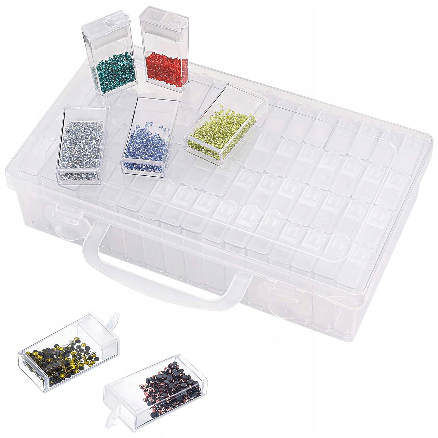 Diamond Painting Krabička Organizér Kontejner 64 ks