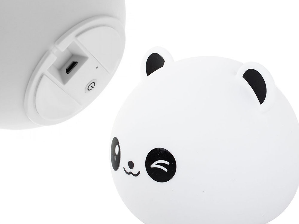 LAMPKA NOCNA DLA DZIECI PANDA RGB PILOT LED USB Bohater brak