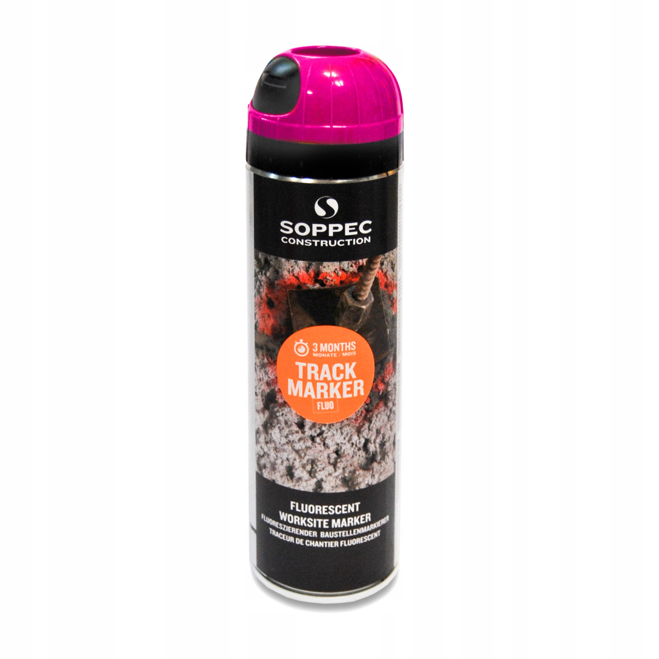 

Farba geodezyjna spray Soppec Track Różowy