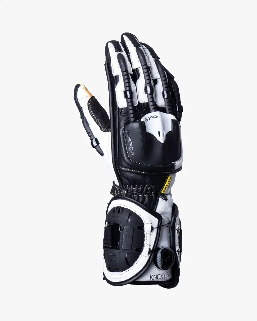 Rękawice Skóra SPORTOWE BOA Knox Handroid MK IV XS Biało Czarne EAN (GTIN) 5903814414597