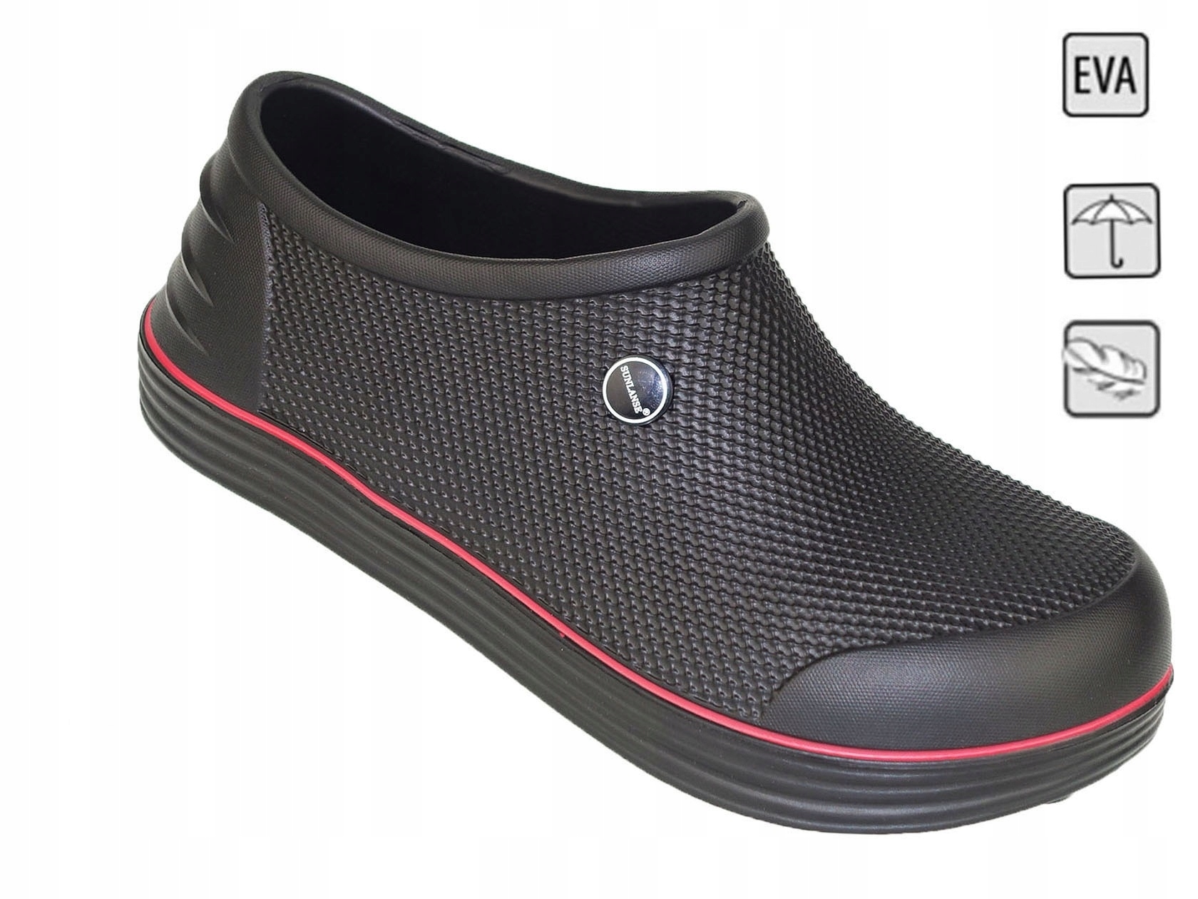 KALOSZE MĘSKIE OGRODOWE PIANKOWE WODOODPORNE EVA