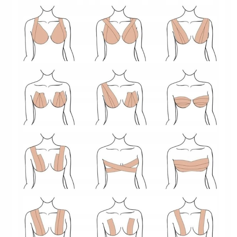 TAŚMA UNOSZĄCA PODTRZYMUJĄCA PODNOSZĄCA MODELUJĄCA BIUST PIERSI BEŻ 5 METR Rozmiar uniwersalny