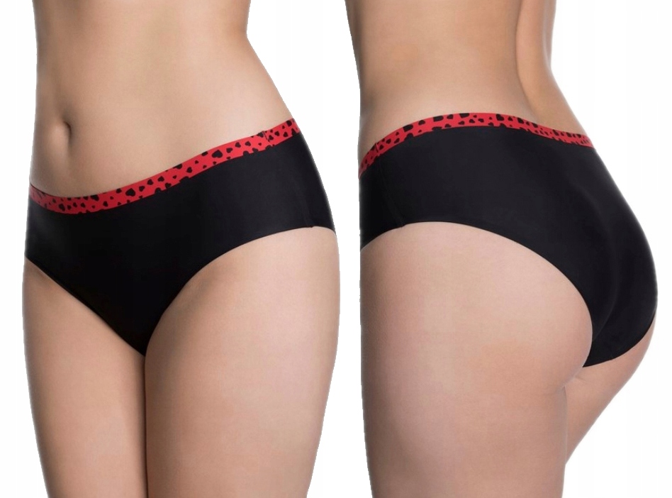 

Julimex Figi Damskie Beltie Amore Czarne Serca M