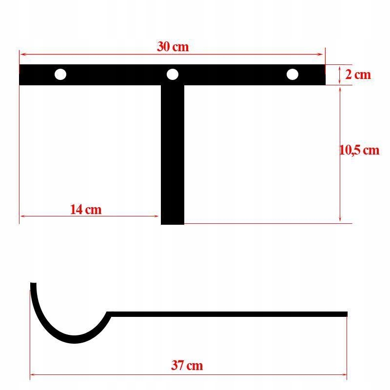 Wieszak ścienny na rower, składany, polski Rodzaj ścienny