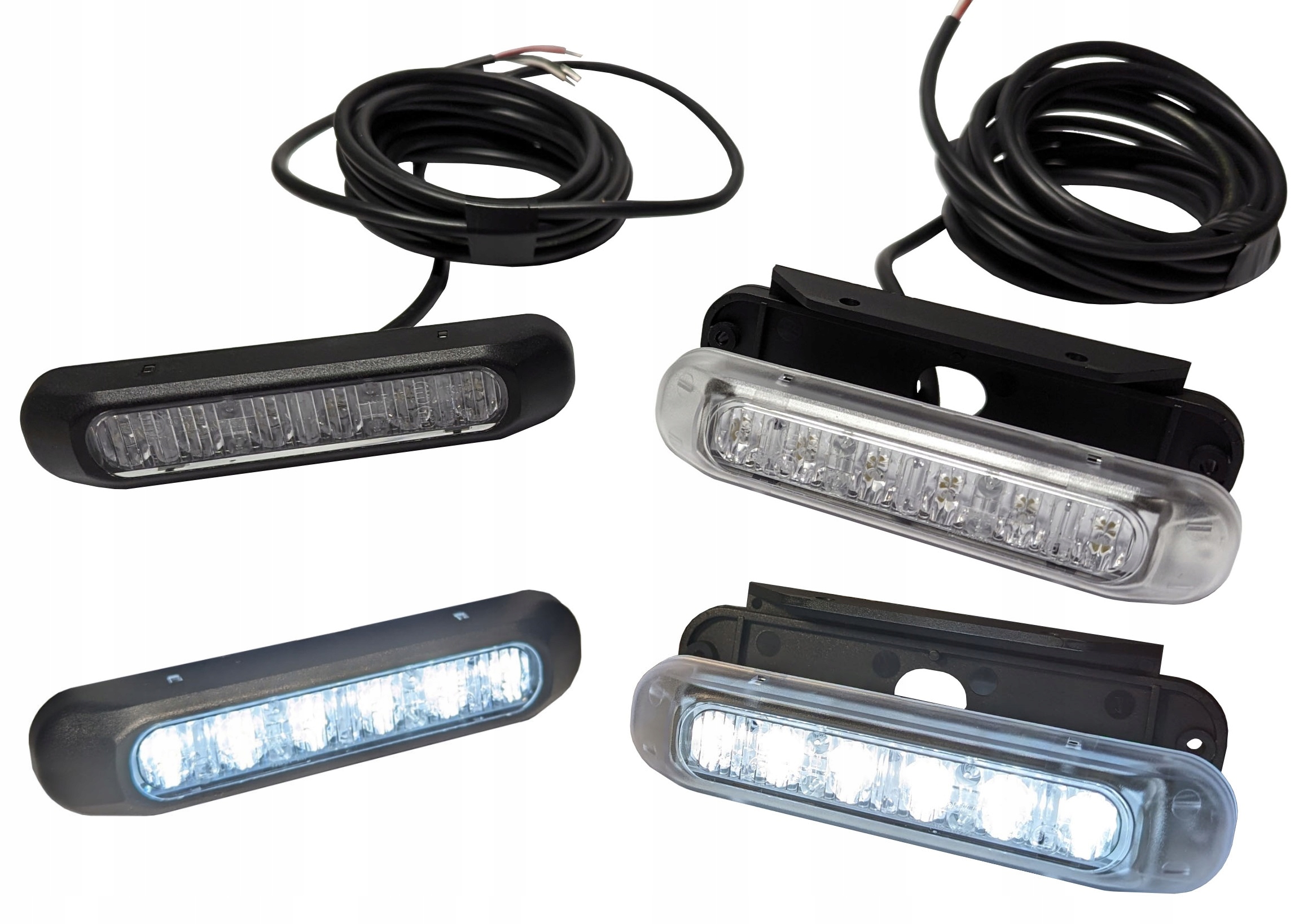 LAMPY Światła do jazdy dziennej LED Homologacja E9 12/24V 2 x 3W FT-300 Numer katalogowy części FT-300 LED SET 215858