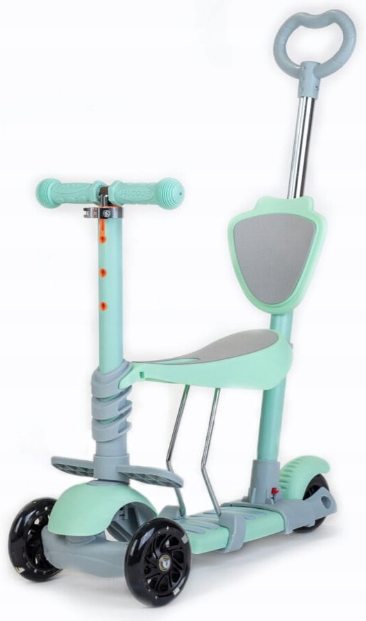 Baby Mix Hulajnoga trójkołowa z siedziskiem 3w1 koła Led scooter Multi