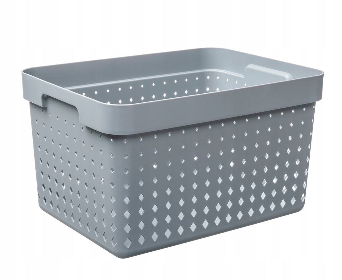 

Szary Matowy Koszyk Pudełko Organizer Na Drobiazgi