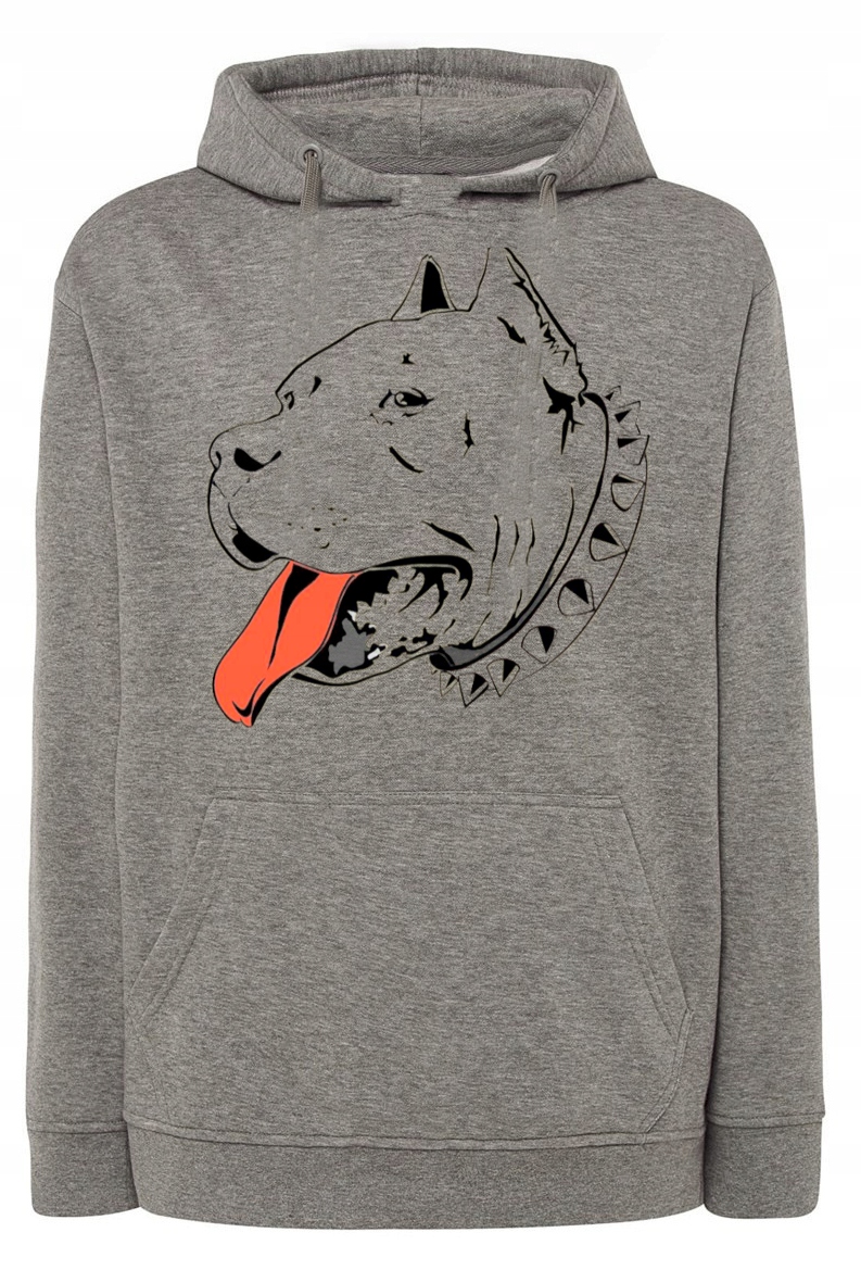 Pánská mikina s pěkným potiskem pes Amstaf vel. S