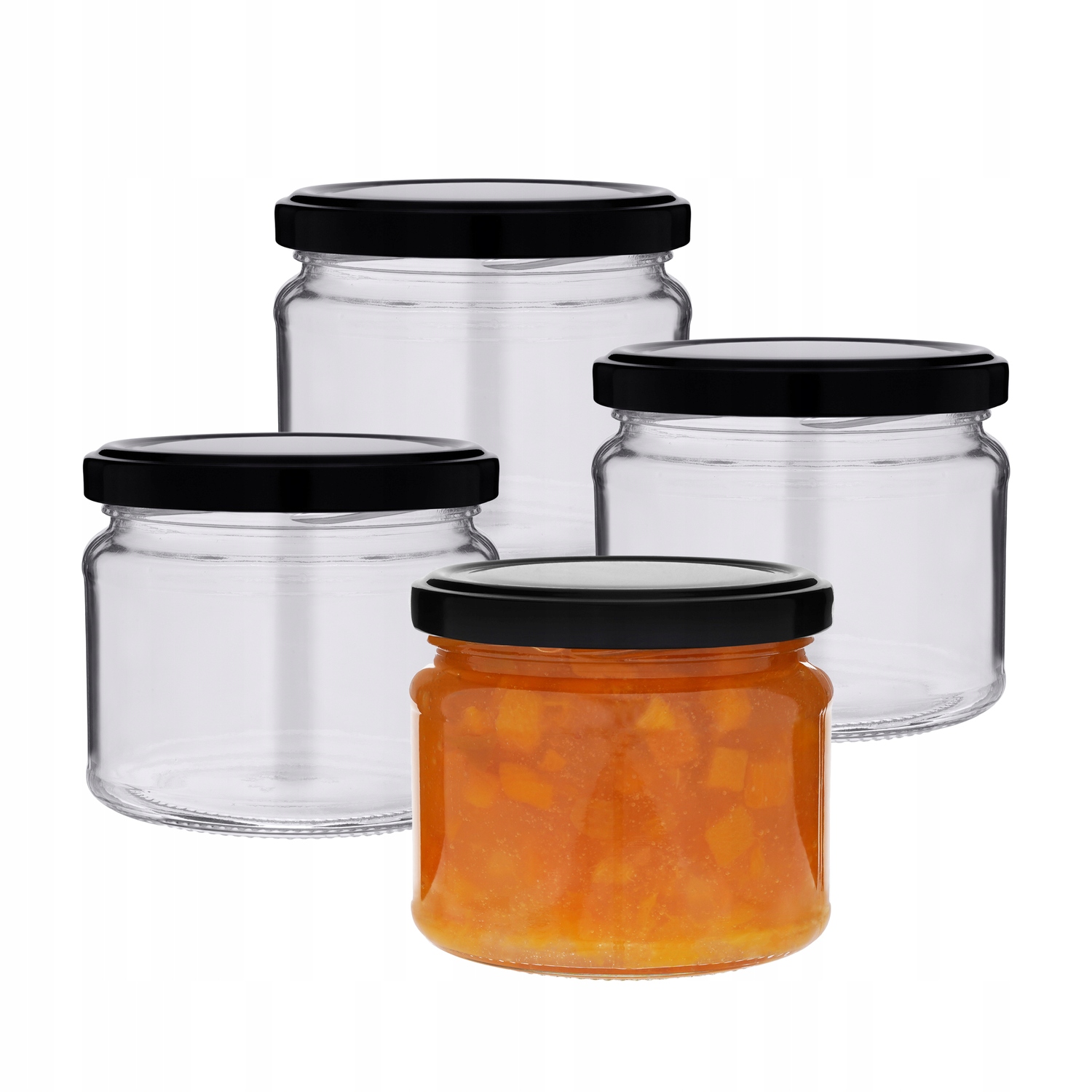 Nádoba 300/330 ml komplet 96ks Pevné Závesné Závesky Na Zaváranie Korenia Džemy
