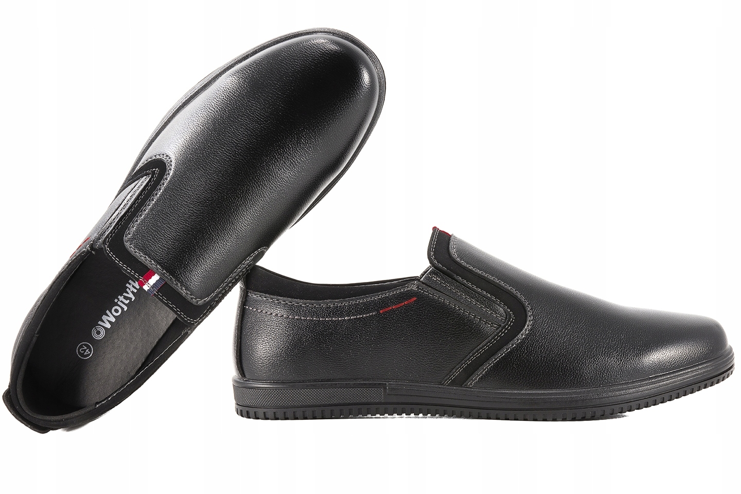 Wojtyłko 9W24050C Pánské Mokasíny Polobotky Casual černé