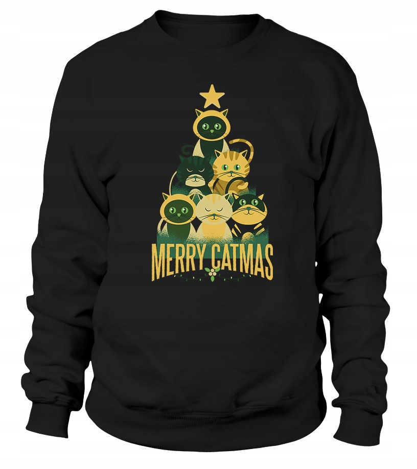 Dámská Mikina Merry CATmas, velikost 3XL, černá