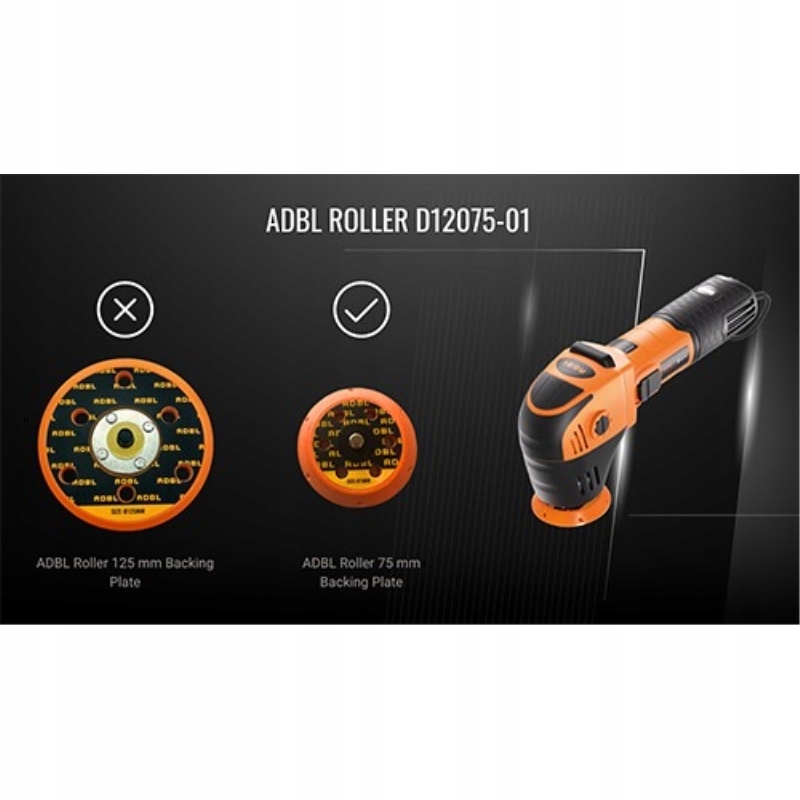 Roller DA12075-01 Bag Na Použitie Iba S Tanierom Fi 75 MM Adbl