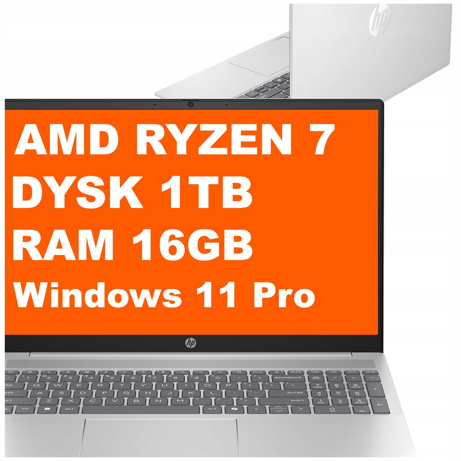 Laptop Hp Pavilion 16-ag Ryzen 7 16GB 1TB Amd Radeon 2k Dotyk W11Pro Szary