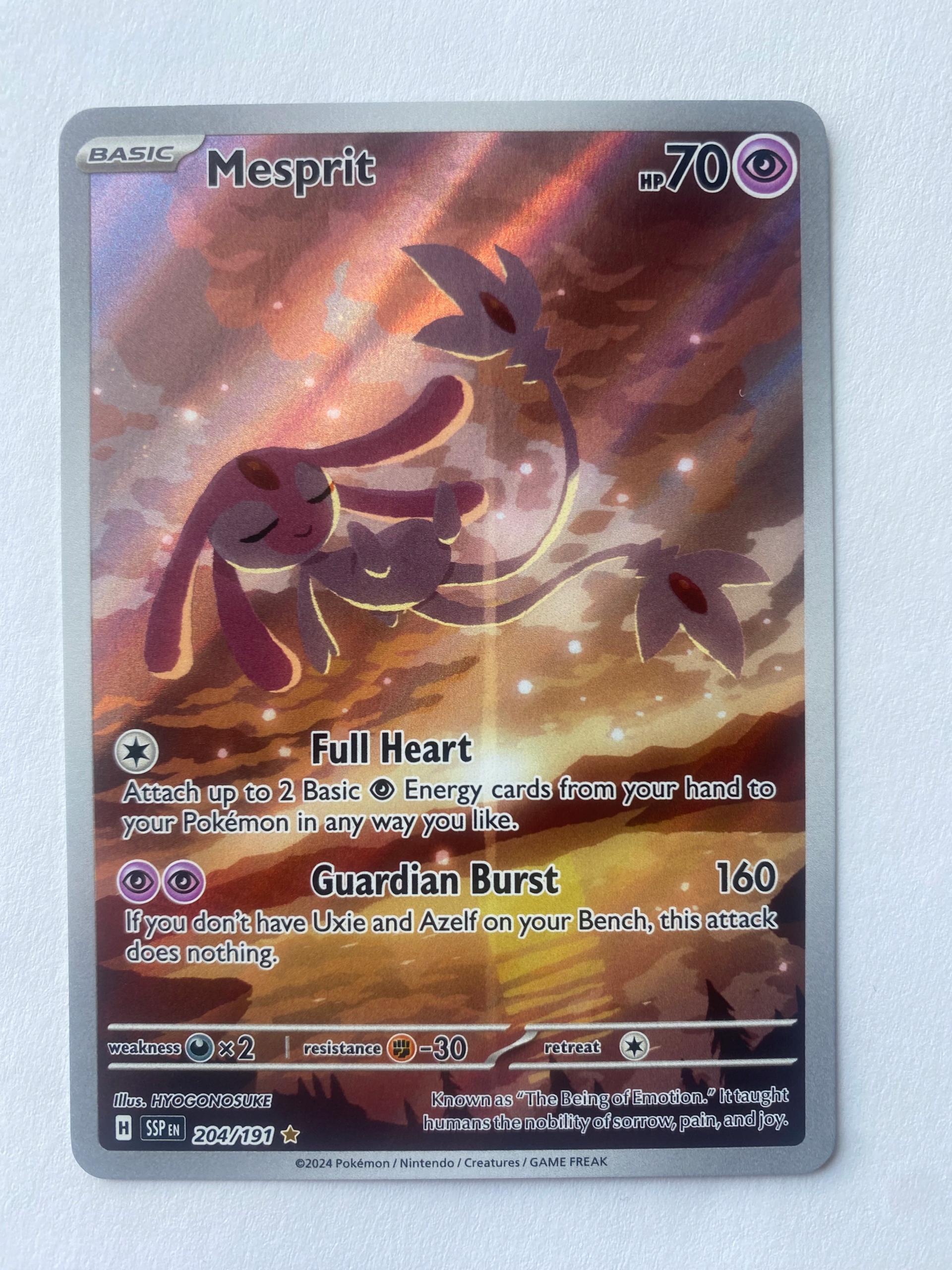 Karta Pokemon: Mesprit (SSP 204) / Surging Sparks