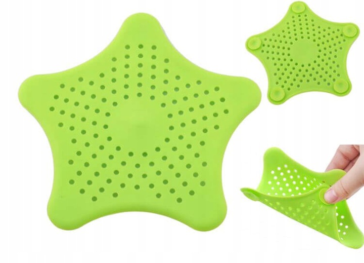 SITKO SILIKONOWE FILTR DO ZLEWU ODPŁYWU UMYWALKI WŁOSY NIECZYSTOŚCI