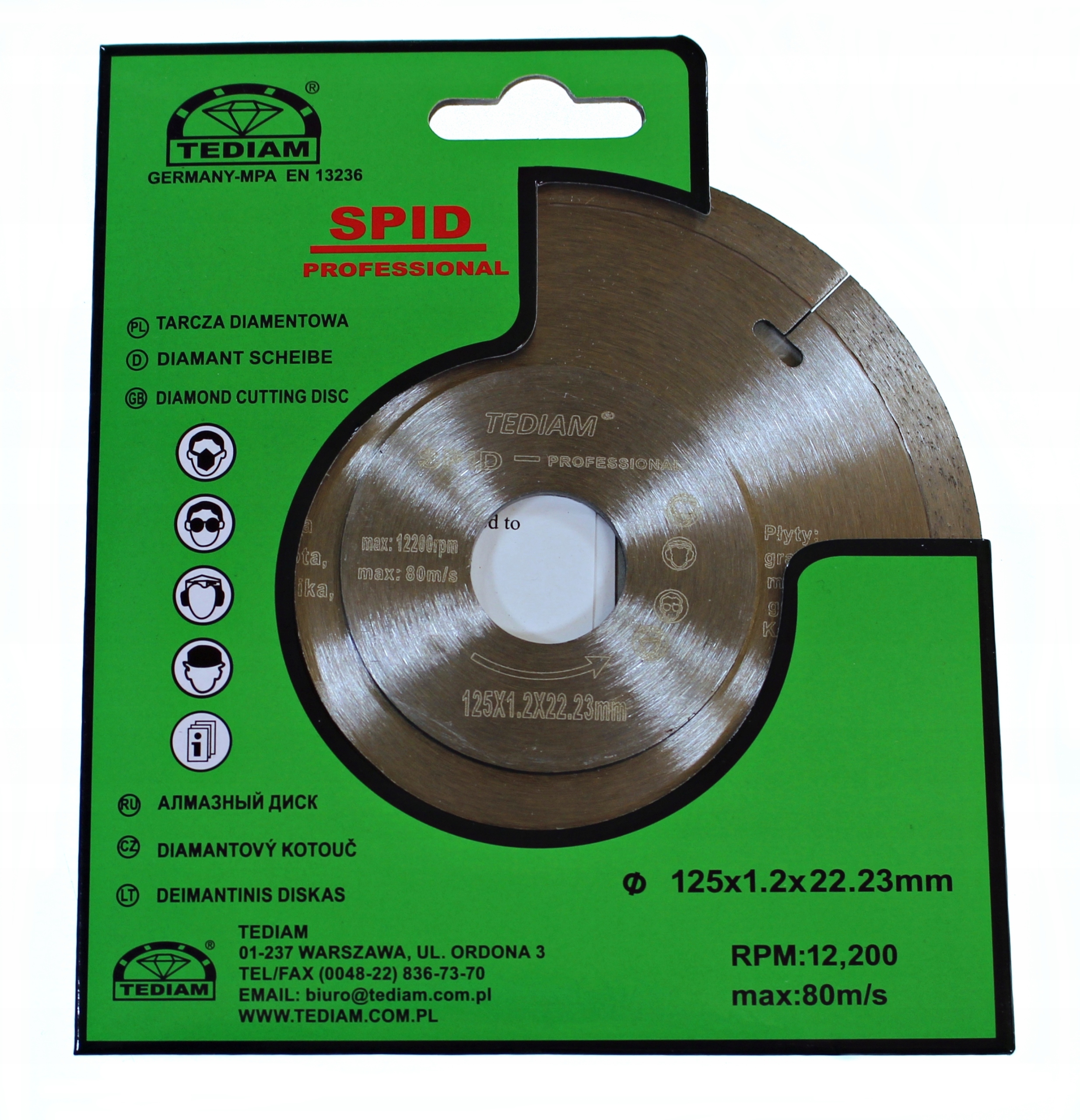 

Tarcza Diamentowa Spid Do Cięcia 125 mm Glazura