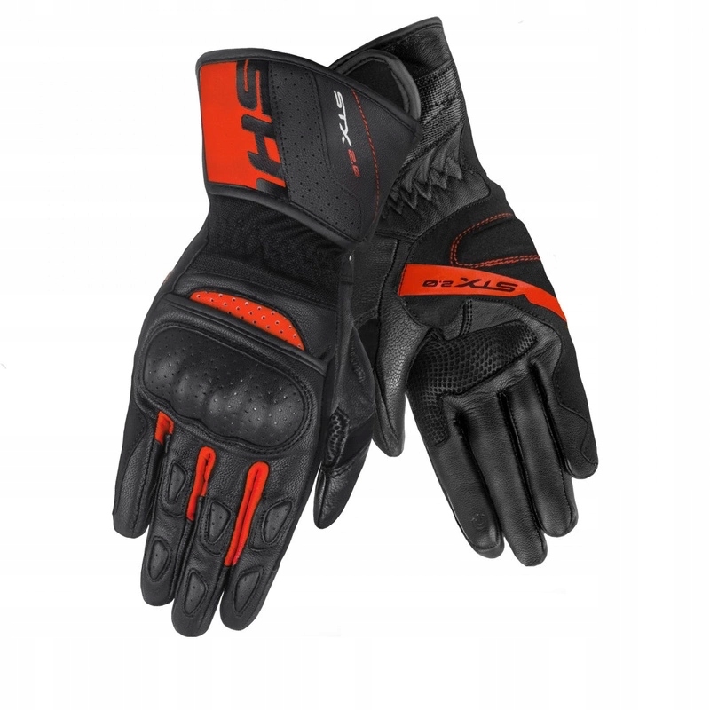 Motocyklové rukavice Shima Stx 2.0 Red čierna červená Zadarmo