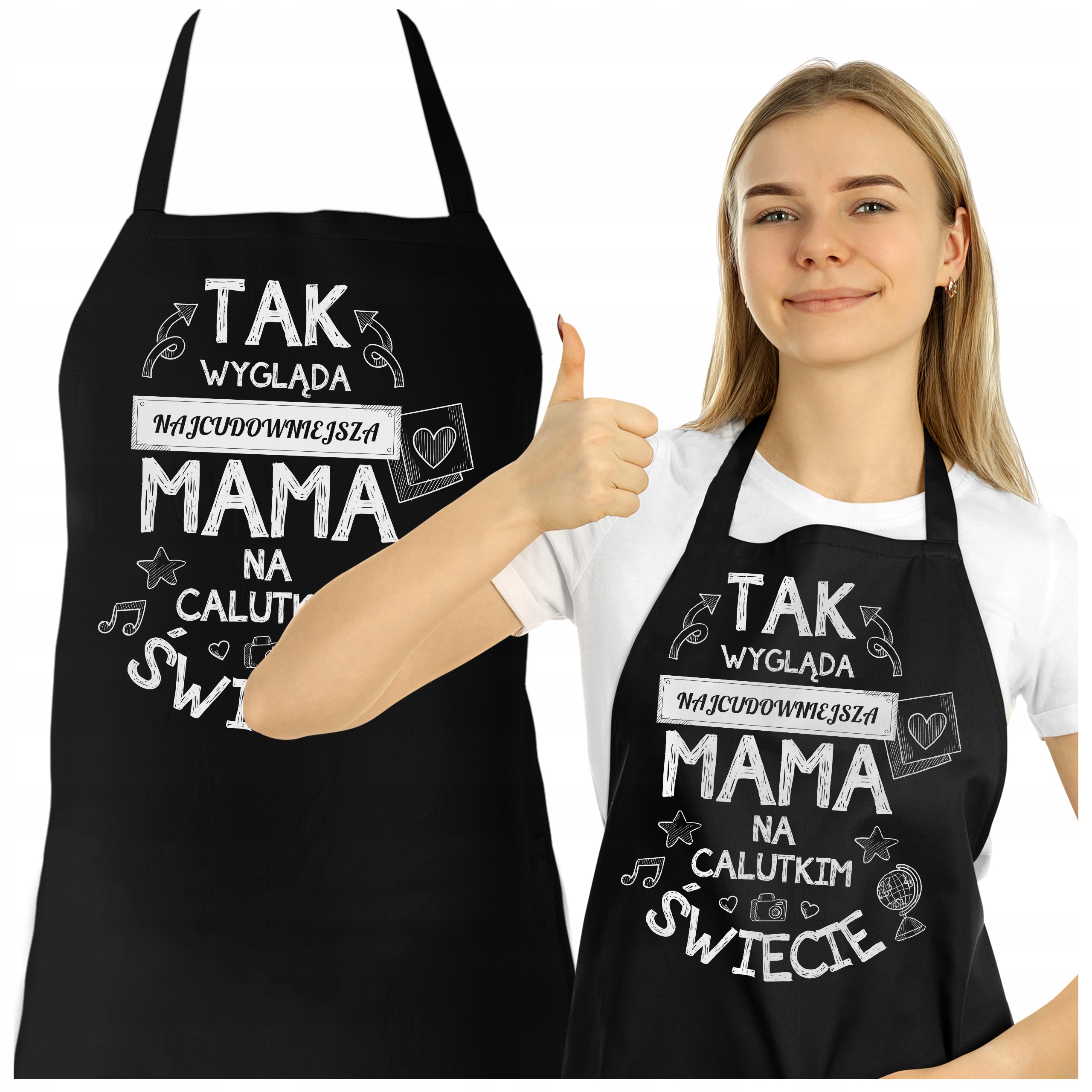 

Dla Mamy Stylowy Długi Fartuch Dzień Matki