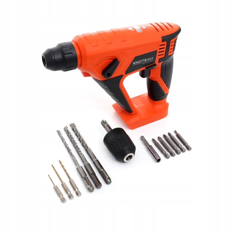 MŁOTOWIERTARKA LED AKUMULATOROWA MŁOT UDAROWY WIERTARKA SDS+ WIERTŁO MOCNA Kod producenta KD1756