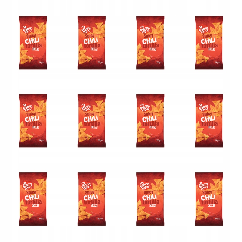 Nachosy Tortilla Chips Spicy Chili Poco Loco 450 g X12