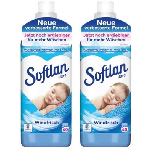 

Softlan Płyn do Płukania Niebieski 2x40 80 prań