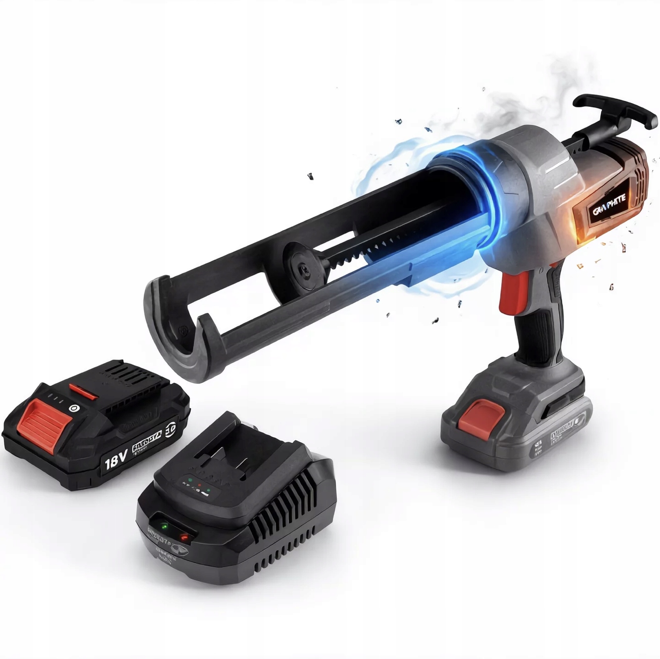 Graphite Odšťavňovač Pro Tuby 58GE114 Sada Akumulátor 2AH 18V Energy Kostra