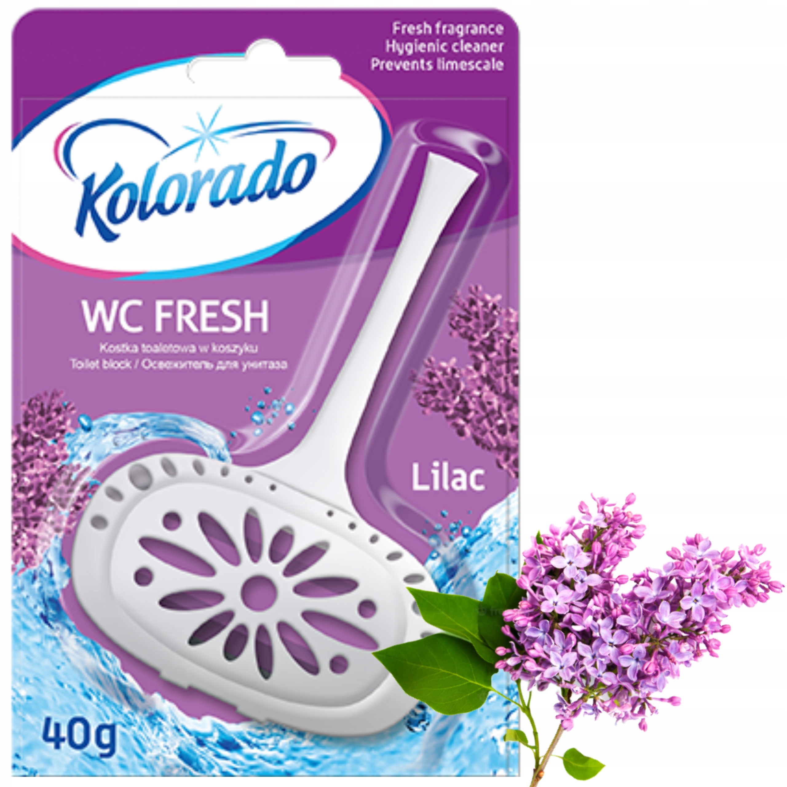 

Kolorado kostka do czyszczenie Wc koszyk bez lilak